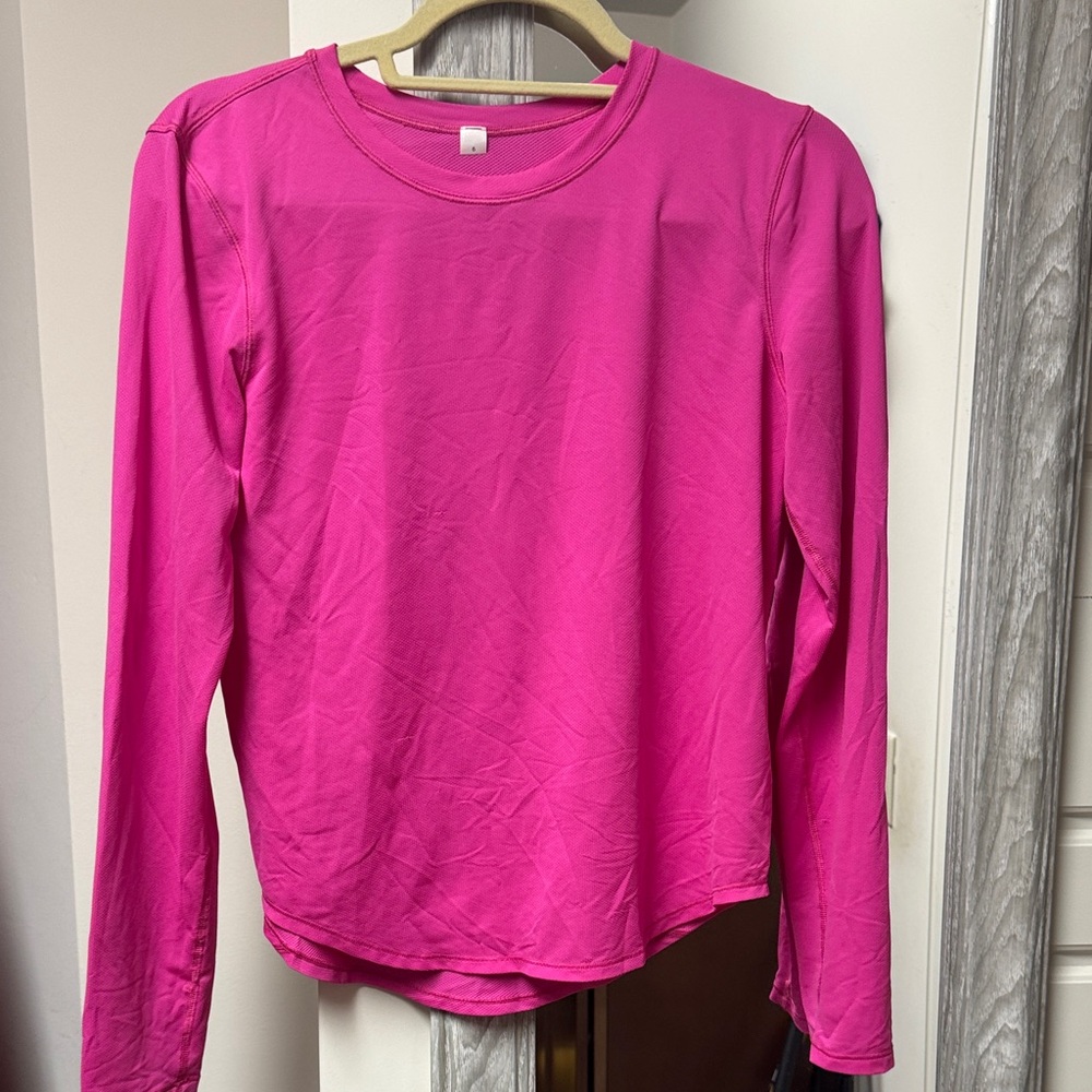 lululemon athletica Pink Long Sleeve Tee